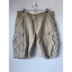 Carhartt Force Relaxed Fit Tan Khaki Cargo Shorts Men's Size 36 Workwear Utility